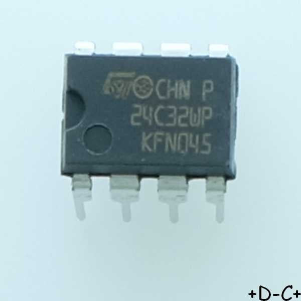 M24C32-WBN6P EEPROM I2C 32Kbit 4Kx8b 400kHz DIP-8 STM