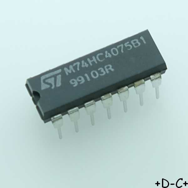 M74HC4075B1 Triple 3-input or gate STM