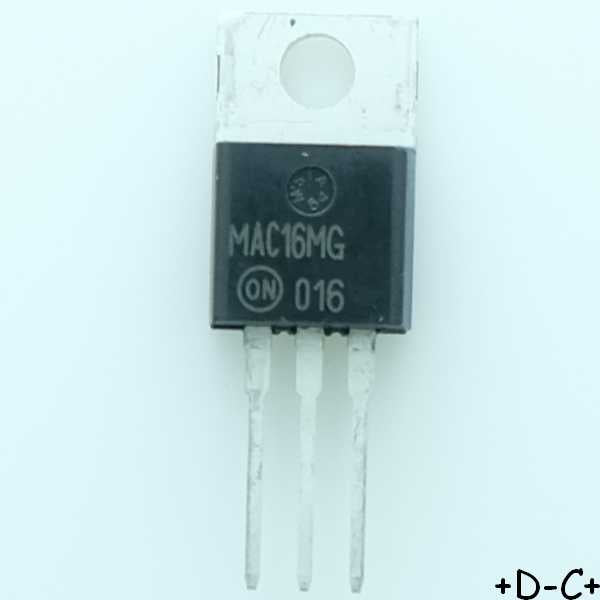 MAC16MG Triac 600V 16A TO-220 ONS RoHS