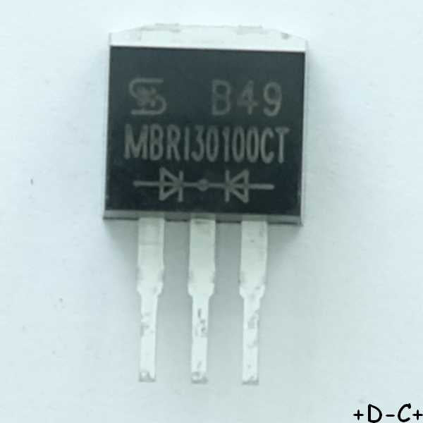 MBRI30100CT Diode Schottky 100V 30A I2PAK Taiwan