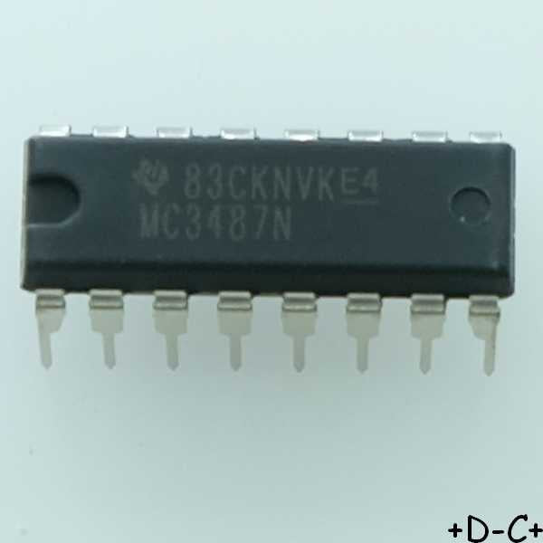 MC3487N 4 drivers RS-422 DIP-16 Texas - Distri-Compo