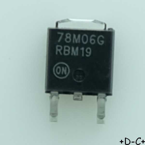 MC78M06CDTG Régulateur +6V 500mA TO252-3 ONS RoHS