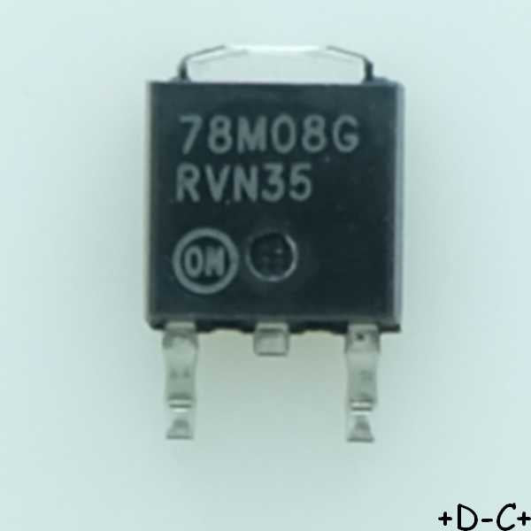 MC78M08CDTG Régulateur +8V 500mA TO252-3 ONS RoHS