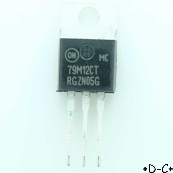 MC79M12CTG Regulateur -12V 500mA TO-220 ONS RoHS