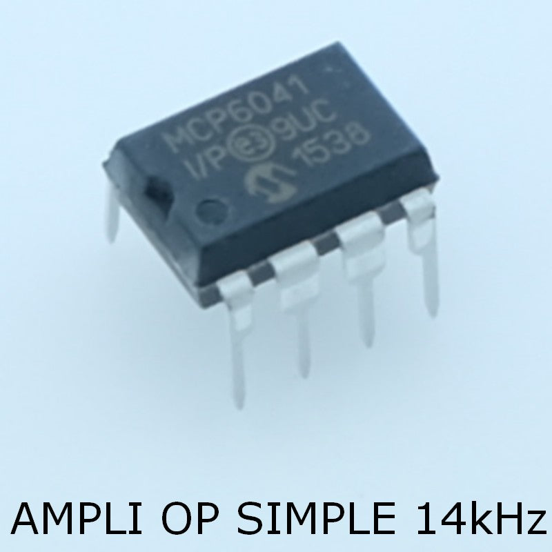 MCP6041-I/P Ampli OP GP R-R I/O 6V PDIP-8 Microchip - Distri-Compo