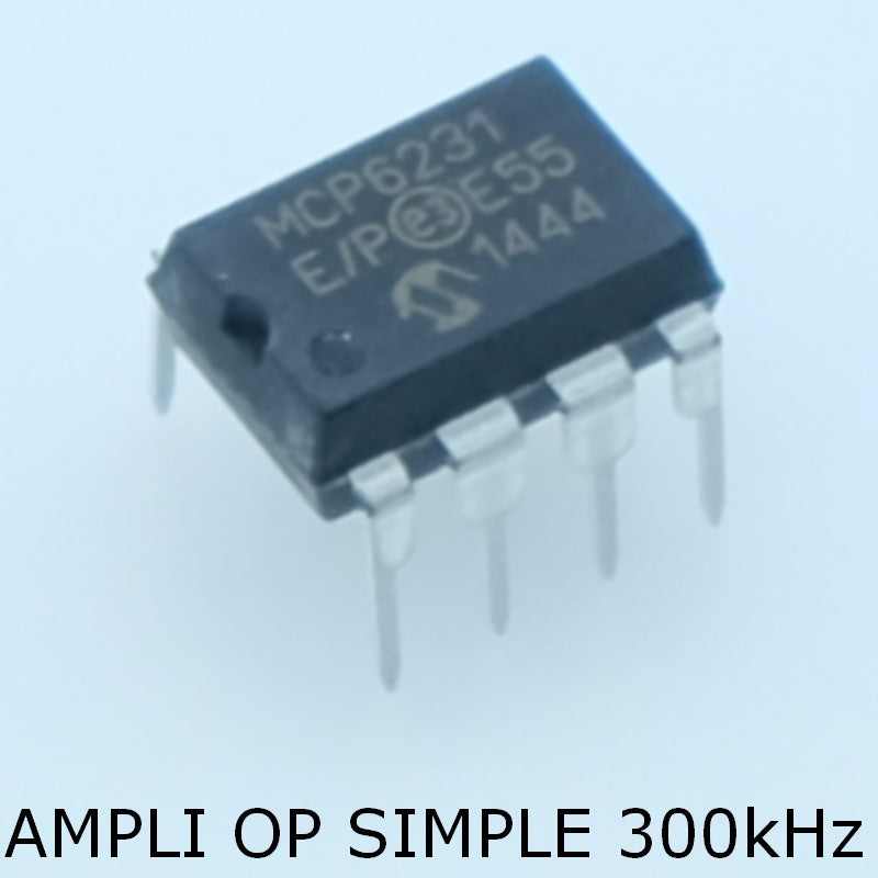 MCP6231-E/P Operational Amplifier Single GP R-R DIP-8 Microchip - Distri-Compo