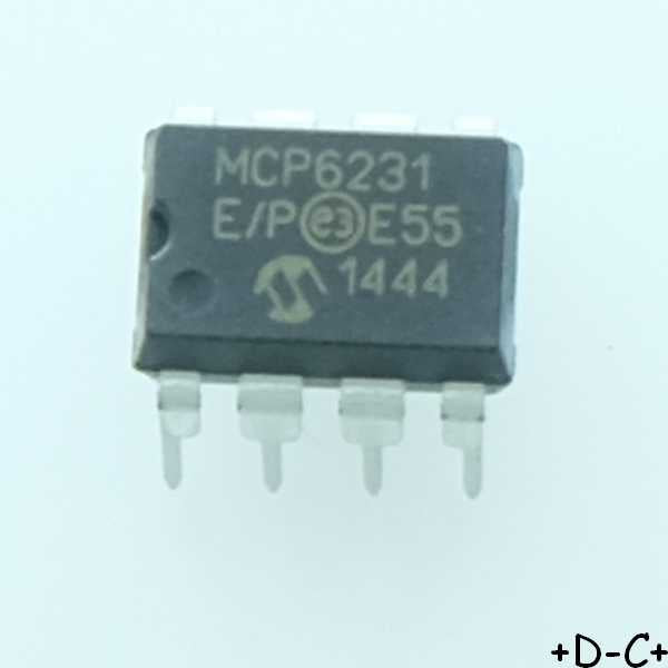 MCP6231-E/P Operational Amplifier Single GP R-R DIP-8 Microchip RoHS