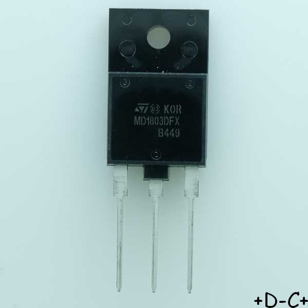 MD1803DFX Transistor NPN 1500V 10A ISOWATT-218