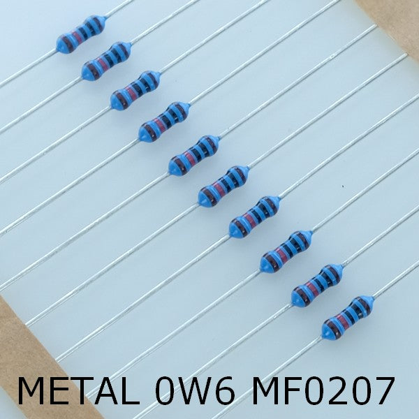Résistance 9.10ohm metal 0W6 1% 250V Yageo 0207 (lot de 10) - Distri-Compo