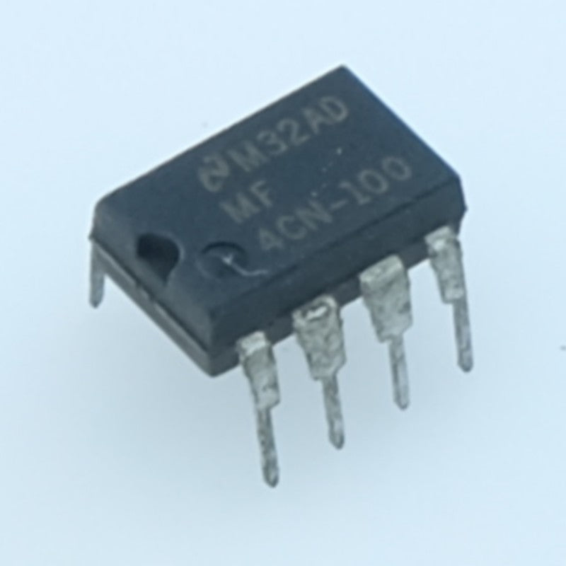 MF4CN-100 Filtre passe-bas Butterworth 4ᵉ ordre à capacités comm DIP-08 National - Distri-Compo