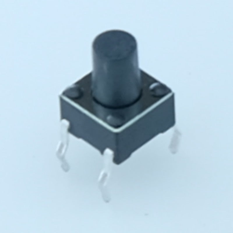 Bouton 12.5mm poussoir miniature 6x6mm 12VDC 50mA à sorties traversantes