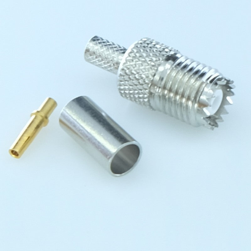 Fiche mini UHF femelle à sertir RG58
