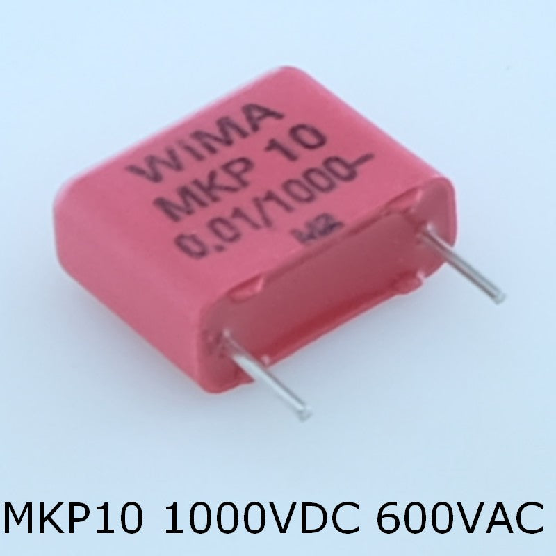 Condensateur film PP MKP10 10nF 1000VDC 600VAC 5x11x13mm pas10 10% Wima - Distri-Compo