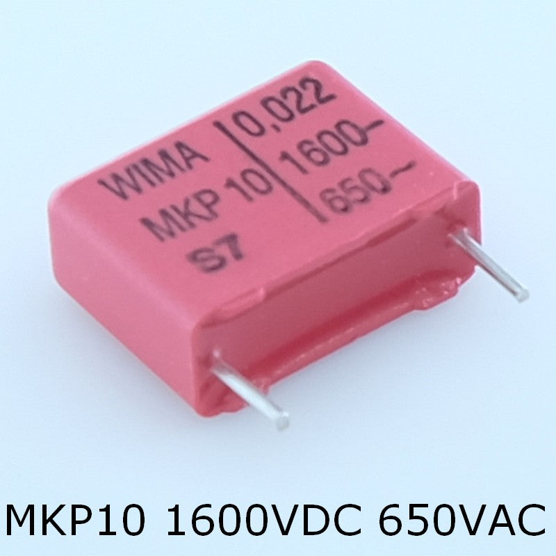 Condensateur film PP MKP10 22nF 1600VDC 650VAC 7x14x18mm pas15 10% Wima