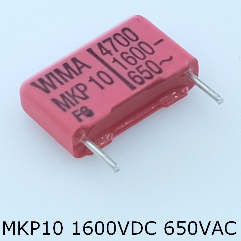 Condensateur film PP MKP10 4.7nF 1600VDC 650VAC pas15 Wima