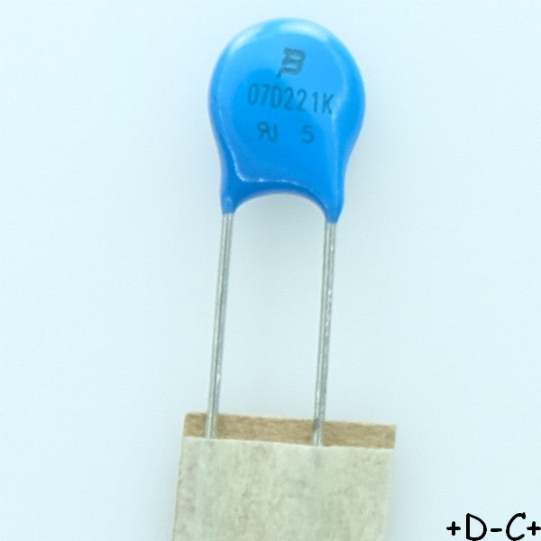 MOV-07D221K Varistance MOV 140VAC 180VDC 7mm 220V Bourns RoHS