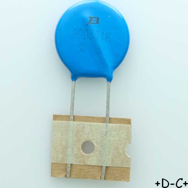 MOV-20D331K Varistance MOV 210VAC 275VDC 20mm 330V Bourns RoHS