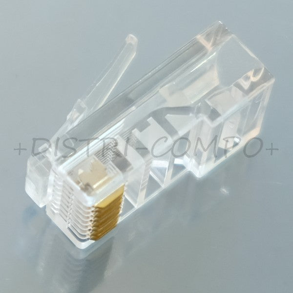 Connecteur modular RJ45 8P8C CAT5E non-blinde câble rond Logilink MP0002
