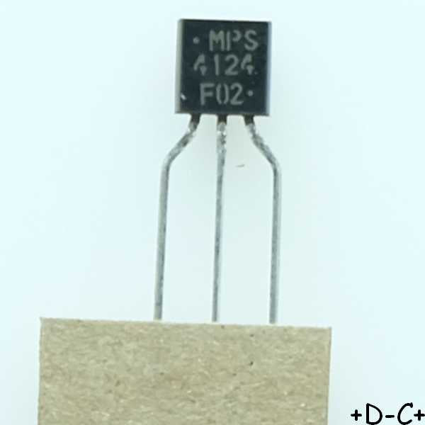MPS4124 Transistor BJT NPN 25V 200mA 625W TO-92 ONS