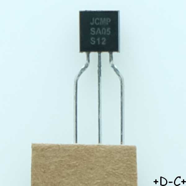 MPSA05 Transistor NPN 60V 500mA 100hFE TO-92 ONS