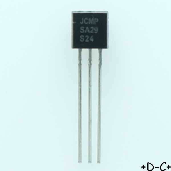 MPSA29 Transistor BJT NPN 100V 500mA TO-92 ONS - Distri-Compo