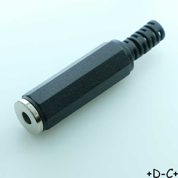 Fiche Jack 3.5mm mono femelle à souder MR-3530 SameSky