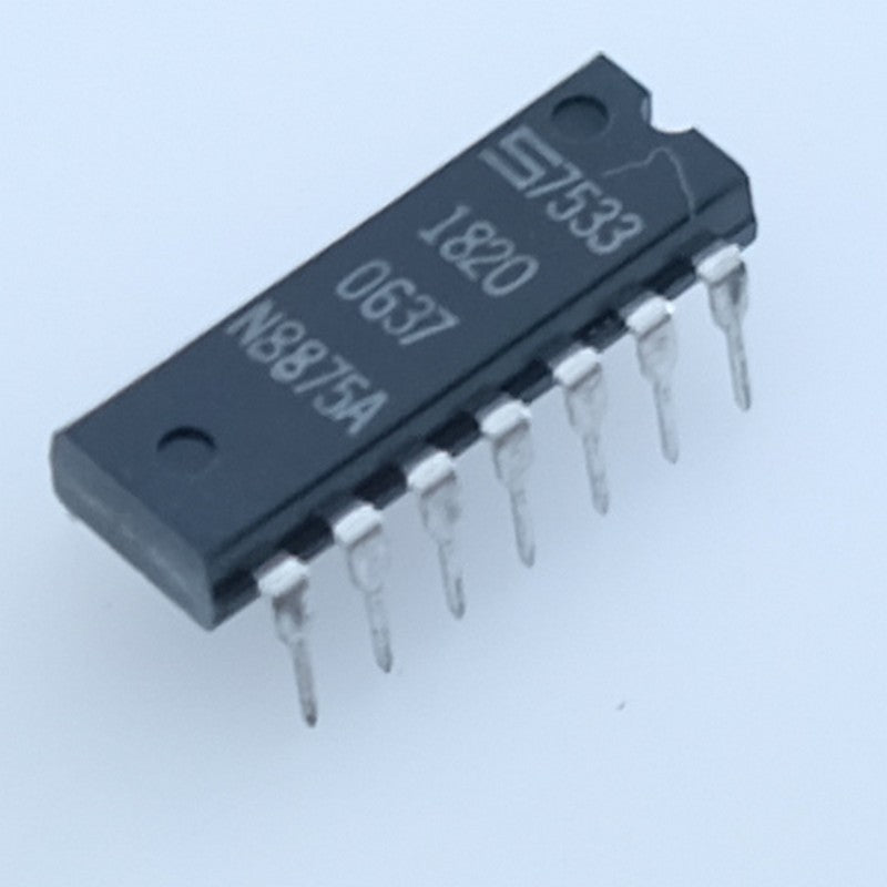 N8875A Triple porte NOR TTL 3 entrées, série 8800 DIP-14 Signetics