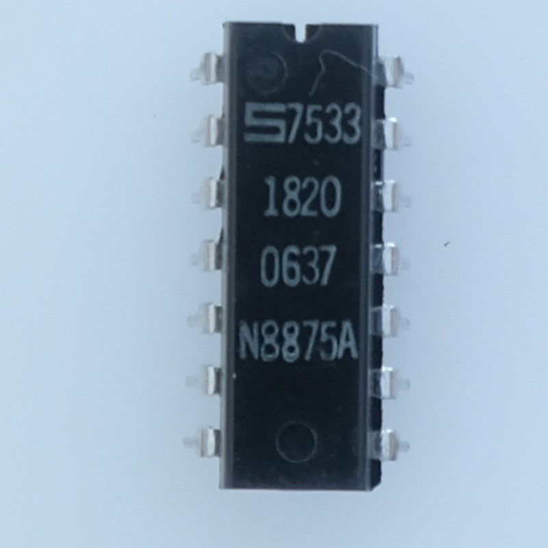 N8875A Triple porte NOR TTL 3 entrées, série 8800 DIP-14 Signetics