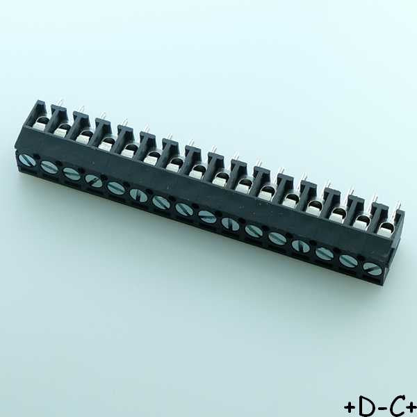 Bornier 16 positions 3.5mm 10A 300V 16-26AWG OSTTE160104 ON Shore