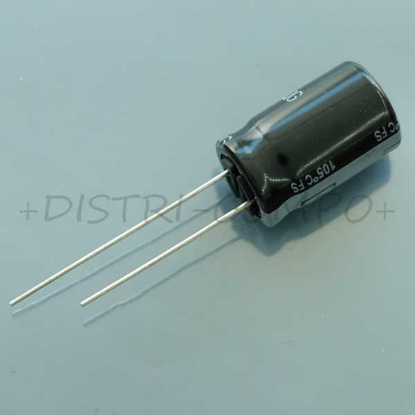 Condensateur 47µF 80V 8x11.5mm pas5 105° 6000h EEUFS1K470B Panasonic