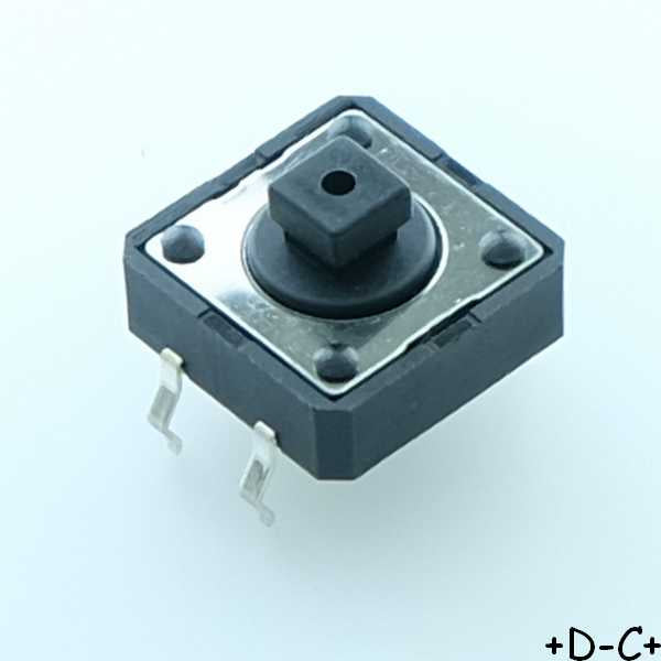Poussoir Apem type KSA 12x12mm 12VCC 50mA PHAP3321