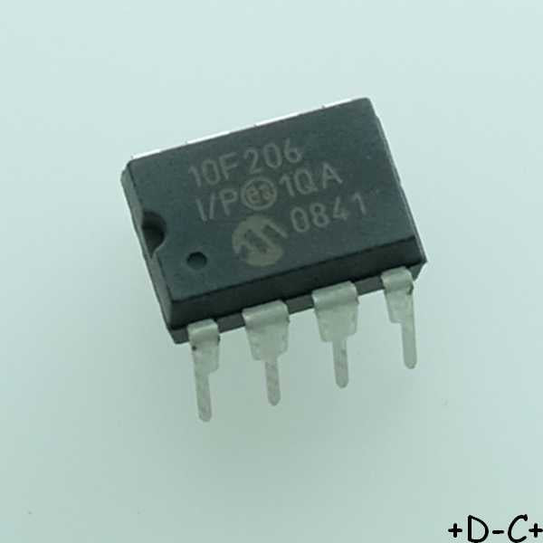 PIC10F206-I/P Microcontrolleur DIP-8 Microchip