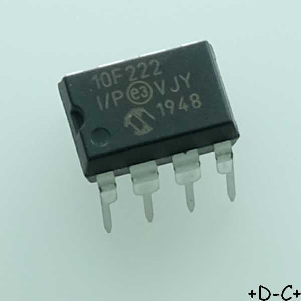 PIC10F222-I/P Microcontrolleur DIP-8 Microchip RoHS