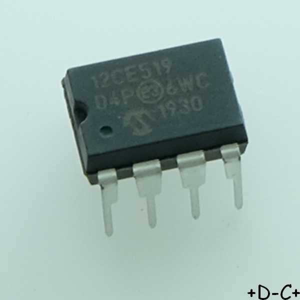 PIC12CE519-04/P MCU OTP DIP-8 Microchip RoHS
