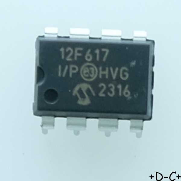 PIC12F617-I/P MCU 8 bits Flash 20MHz DIP-8 Microchip