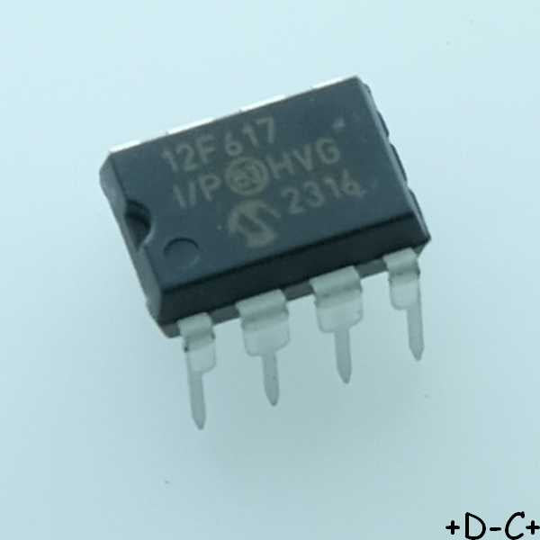 PIC12F617-I/P MCU 8 bits Flash 20MHz DIP-8 Microchip
