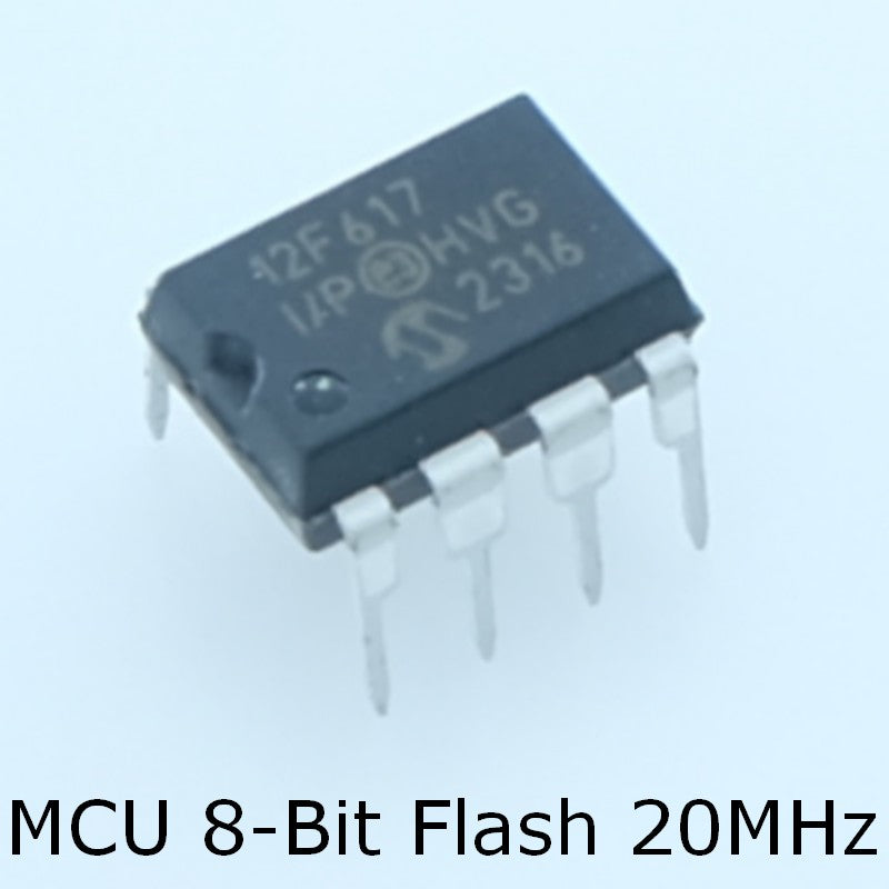 PIC12F617-I/P MCU 8 bits Flash 20MHz DIP-8 Microchip - Distri-Compo