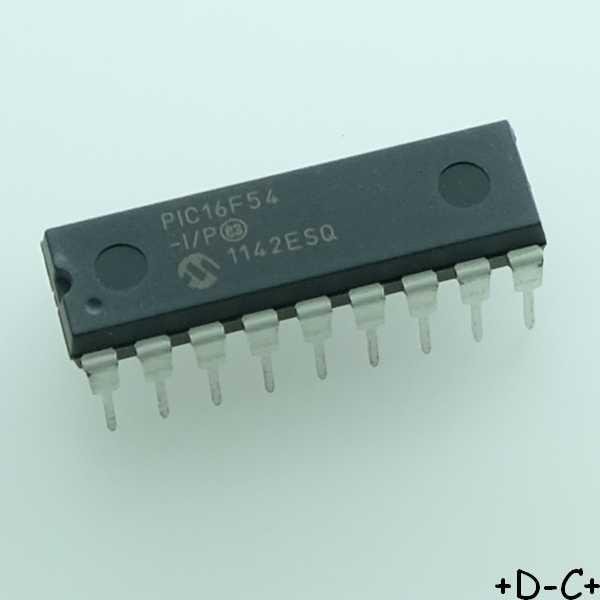 PIC16F54-I/P MCU 8 bits FLASH 20MHz 768byte DIP-18 Microchip