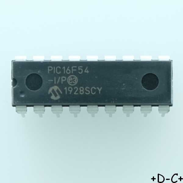 PIC16F54-I/P Microcontroleur Microchip DIP-18 RoHS