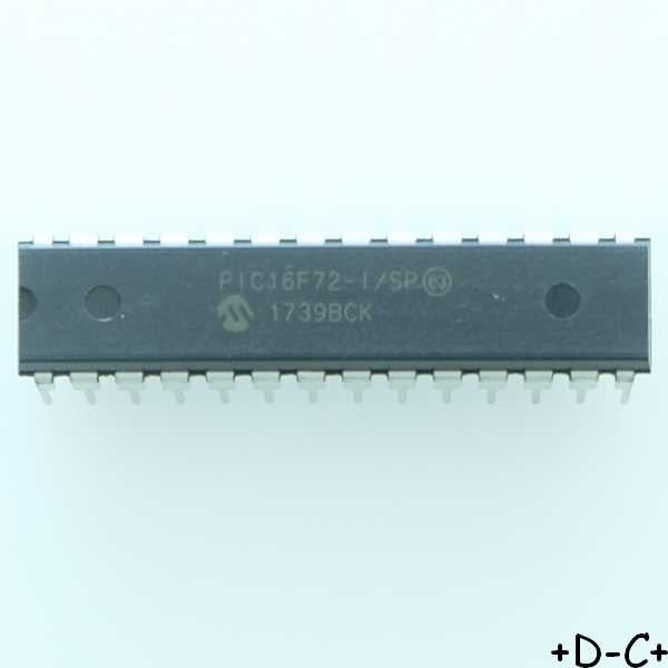 PIC16F72-I/SP MCU 8 bits Flash 3.5KB SPDIP-28 Microchip RoHS