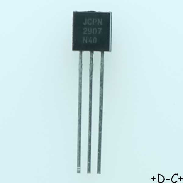 PN2907 Transistor BJT PNP 40V 800mA 625mW TO-92 ONS