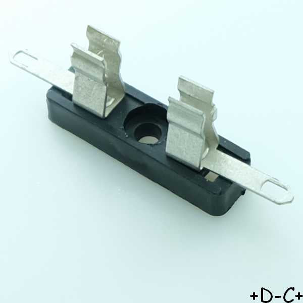 Porte-fusibles 5x20mm à cosses 250V 6.3A