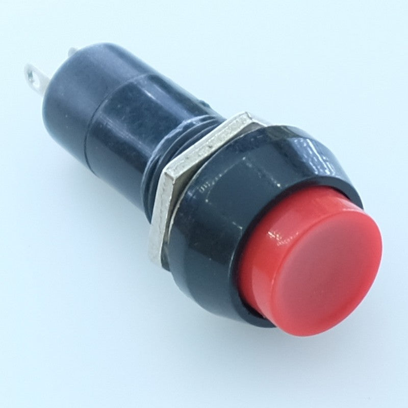Poussoir rond rouge 3A 125VAC 1A 250VAC OFF-(ON) - push ON