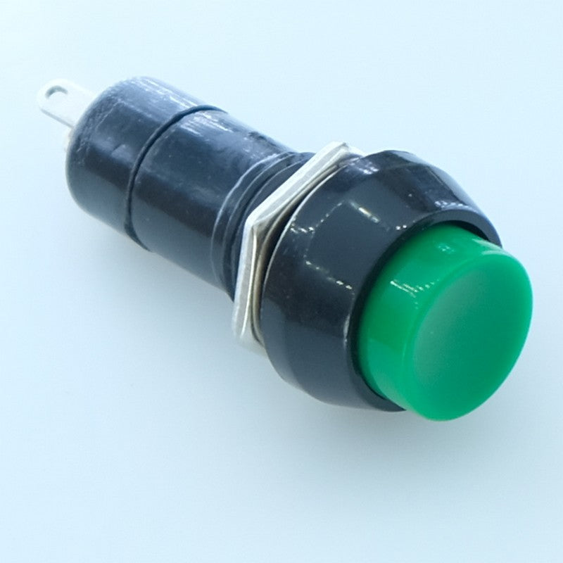 Poussoir rond vert 3A 125VAC 1A 250VAC ON OFF - push ON push OFF