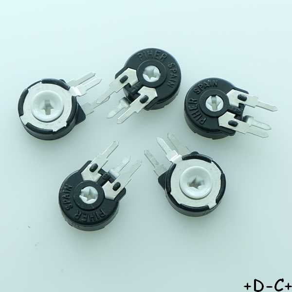 Potentiomètre 22Kohm vertical PT10 0.15W 20% PT10LH01-223A2020 Piher (lot de 5) - Distri-Compo