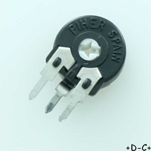 Potentiomètre 4.7Kohm vertical PT10 0.15W 20% PT10LH01-472A2020 Piher (lot de 5) - Distri-Compo