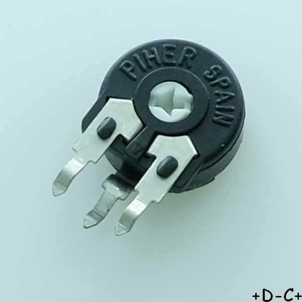 Potentiomètre 220Kohm vertical PT10 0.15W 20% PT10LH02-224A2020 Piher