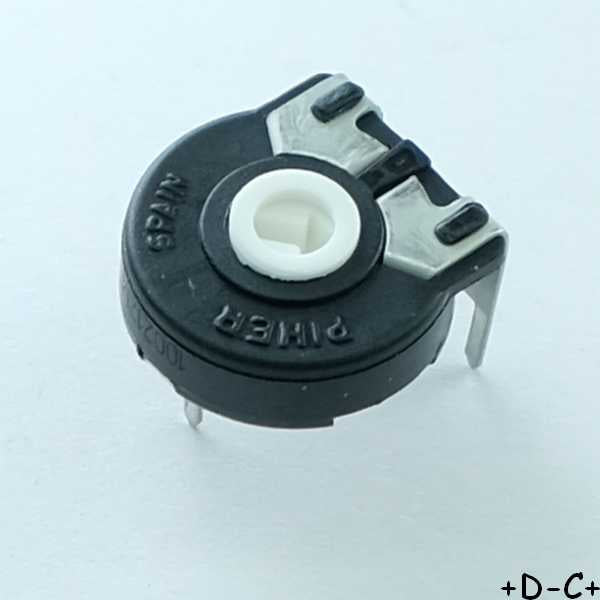 Potentiometre 250Kohm horizontal ajustable 15mm PT15 Piher