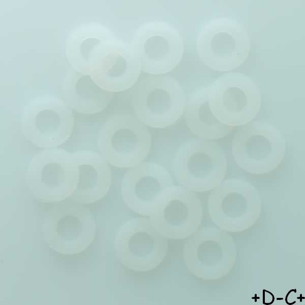 Rondelles plates Nylon M4 (lot de 20)