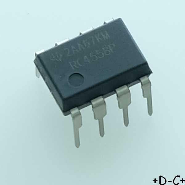 RC4558P Dual General-Purpose Operational Amplifier DIP-8 Texas RoHS